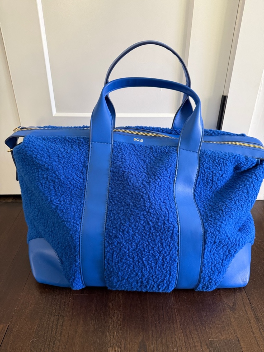Stoney Clover Blue Sherpa Weekender Tote